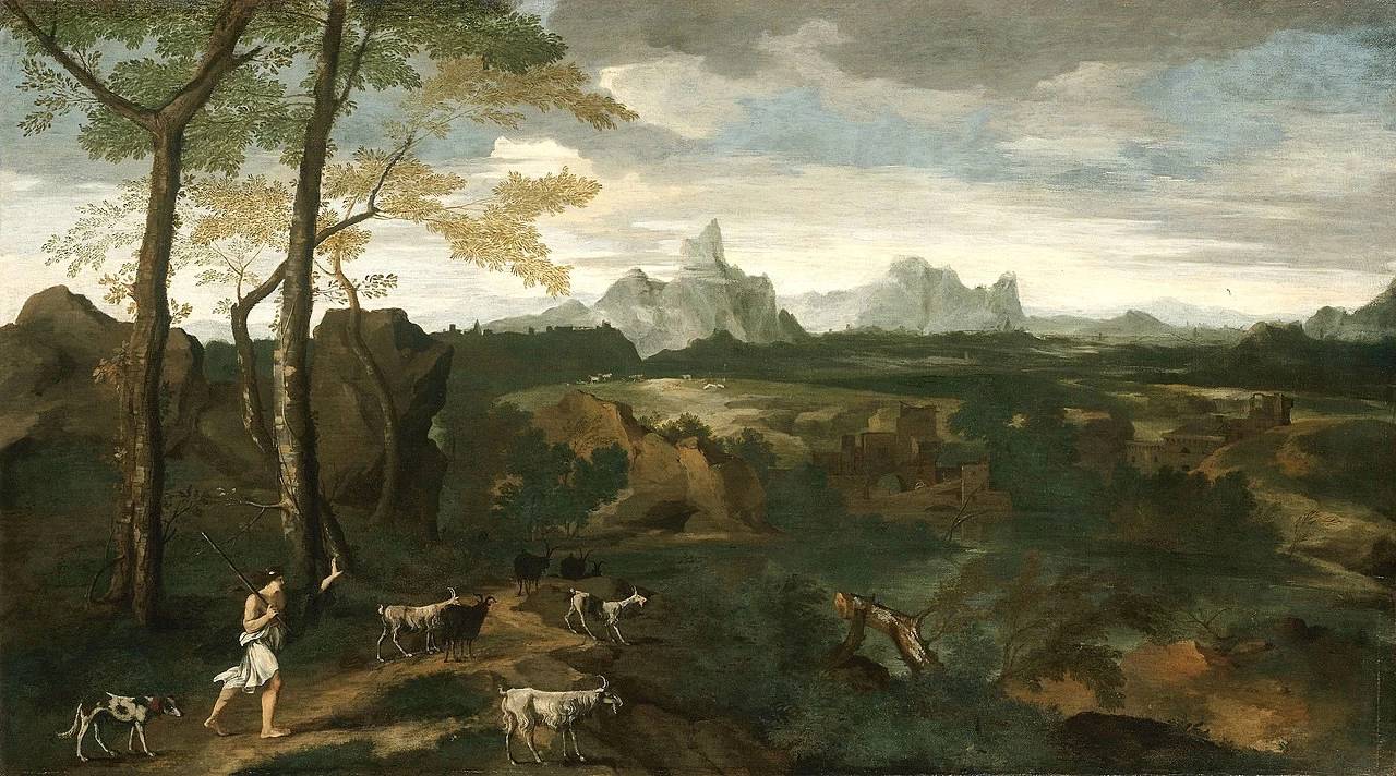 Paesaggio con mandriano e capre - Art Institute of Chicago